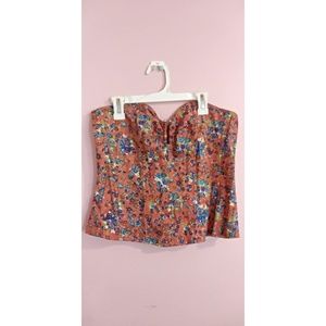 Orange corset top
